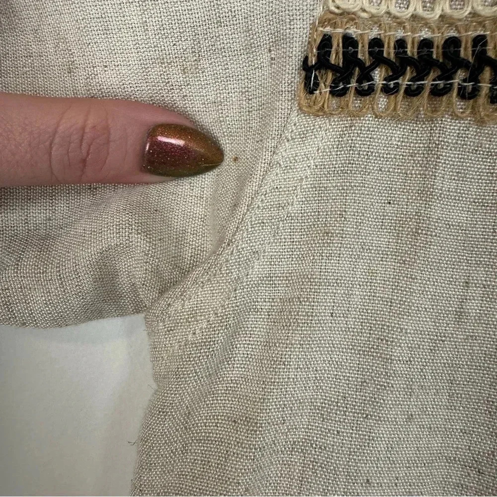 Speed Limit Mph Button Down Top Size Medium Linen… - image 5